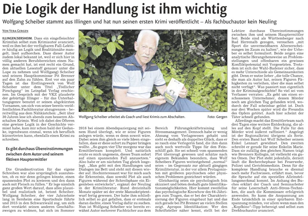 Vaihinger Kreiszeitung; 06.06.2018